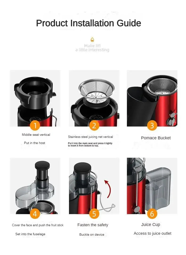 High-Power Centrifugal Juicer