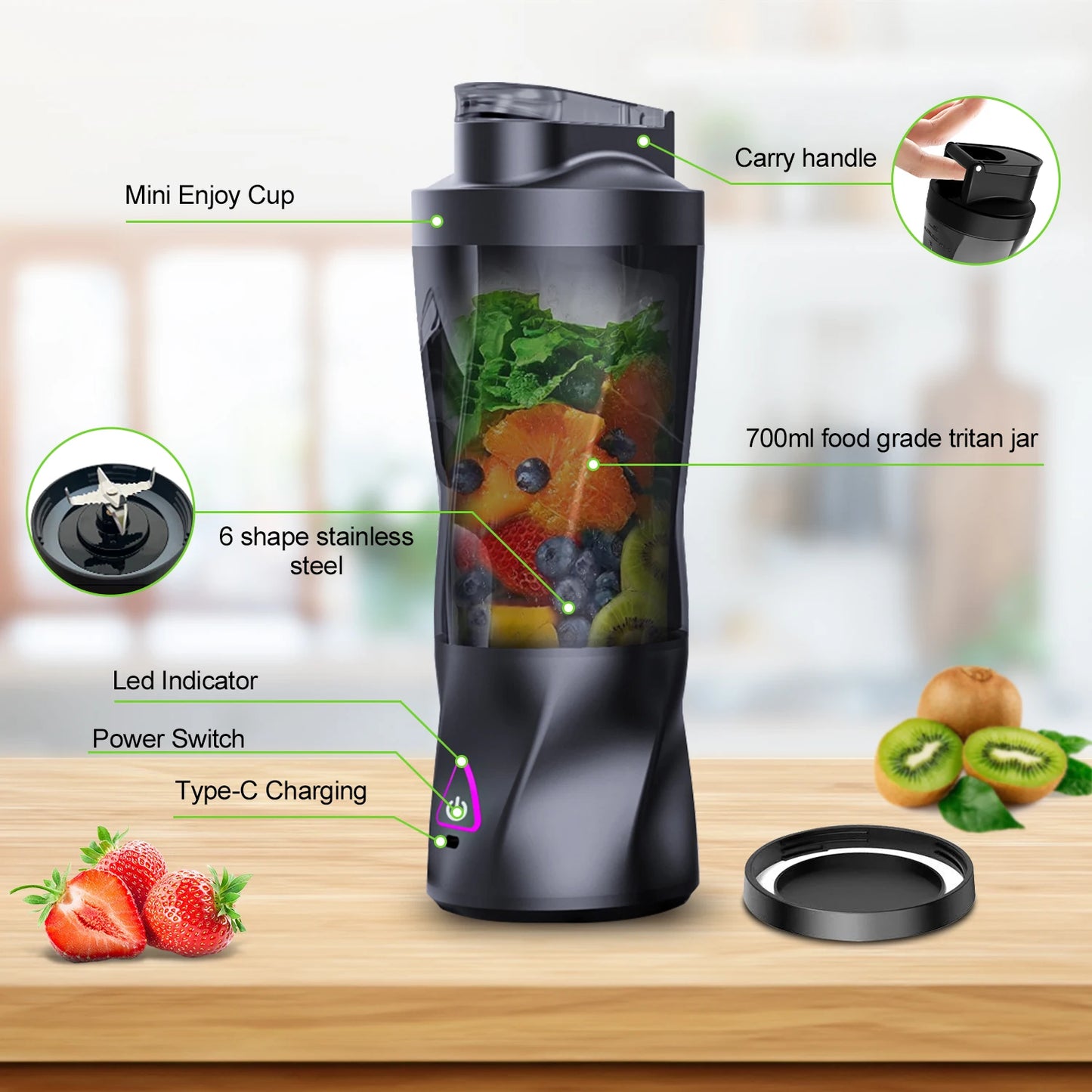 Frulux GoBlend 700 – Portable Smoothie Blender
